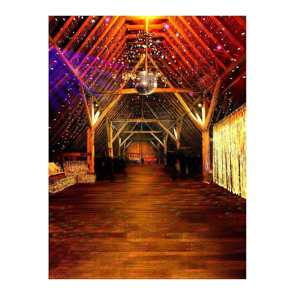 Barn Interior Square Dancing Backdrop - Pro 6 x 8
