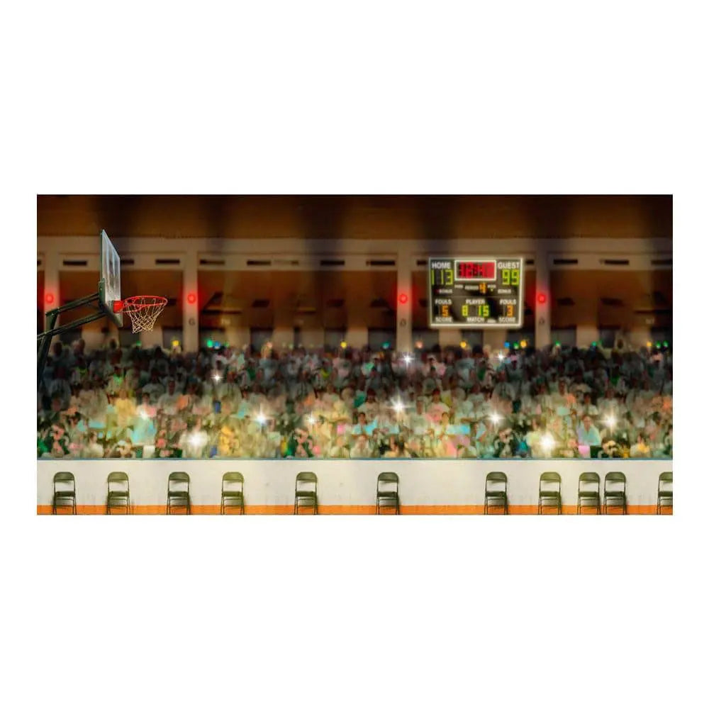 Playoffs Basketball Stadium Photo Backdrop - Basic 16 x 8