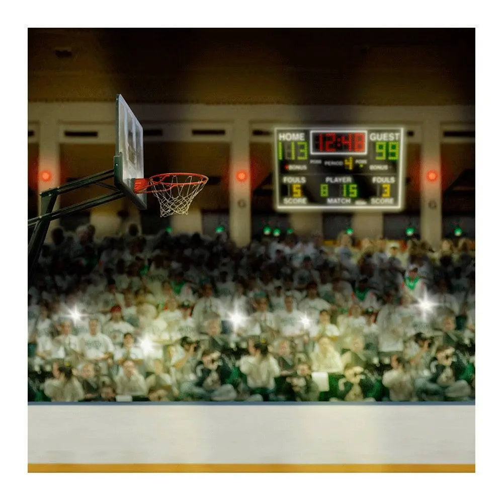 Playoffs Basketball Stadium Photo Backdrop - Basic 8 x 8