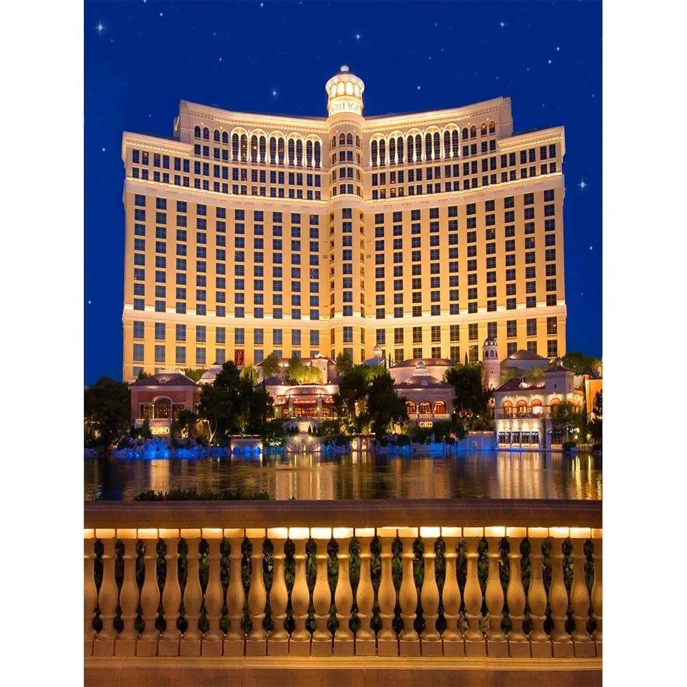 Bellagio Hotel Photography Backdrop - Basic 8 x 10