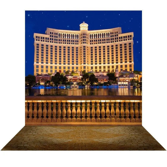 Bellagio Hotel Photography Backdrop Background - Basic 8  x 16