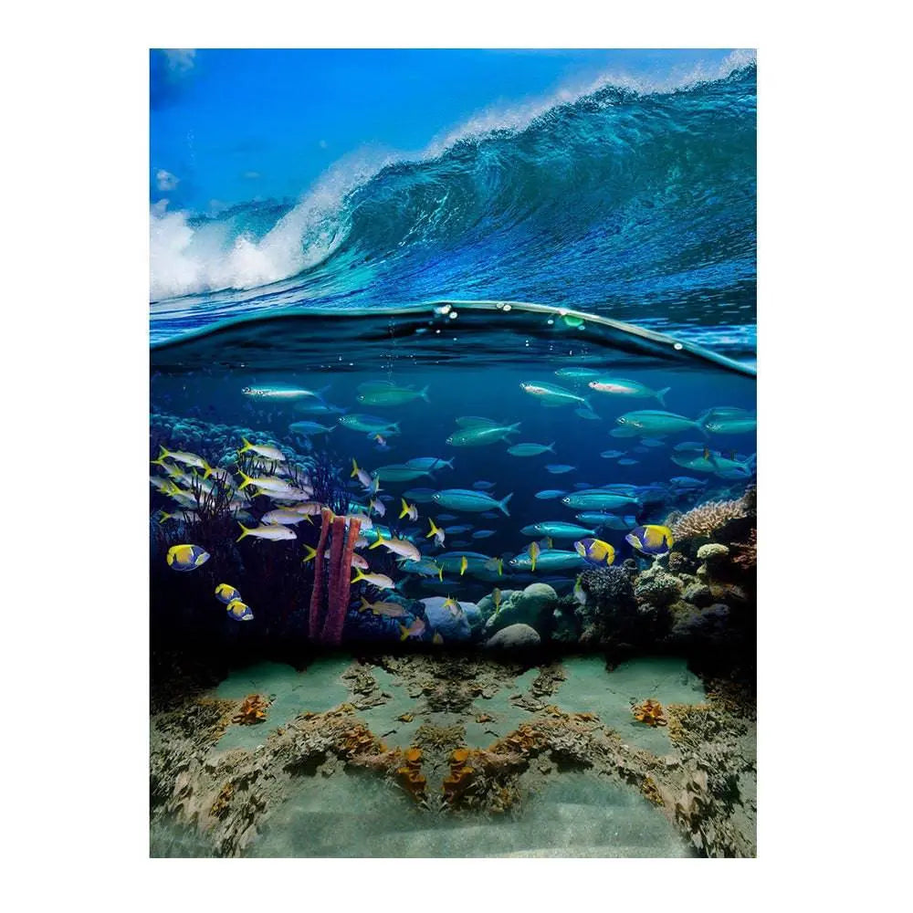 Fish Under The Sea Photo Backdrop - Pro 6  x 8
