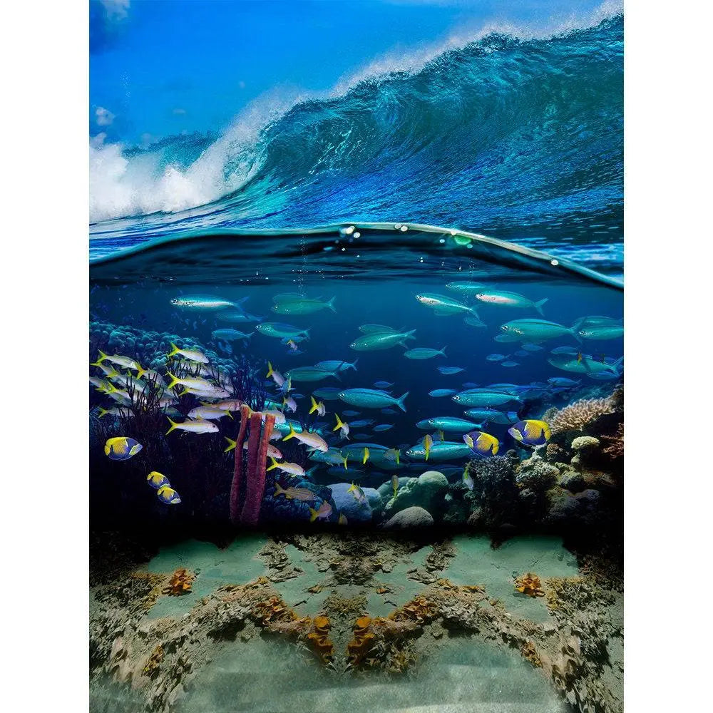 Fish Under The Sea Photo Backdrop - Pro 8  x 10