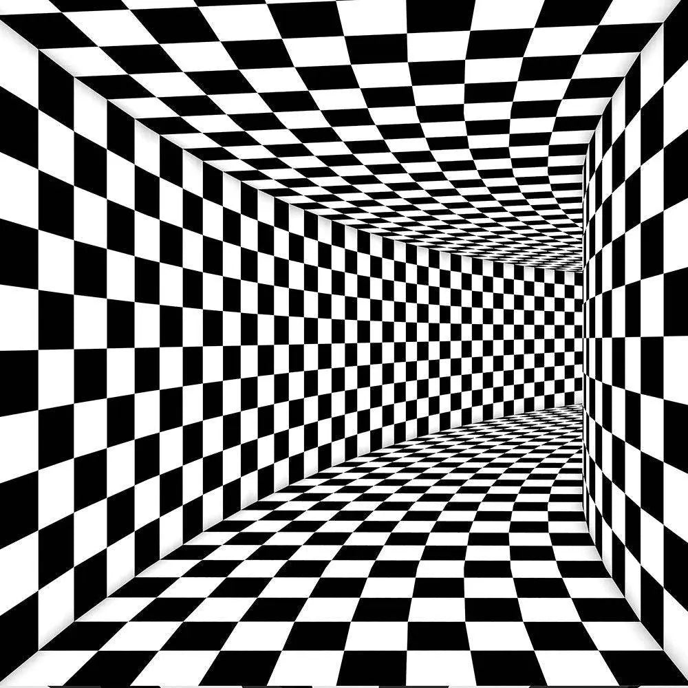 Psychedelic Black and White Photography Backdrop - Pro 10  x 8