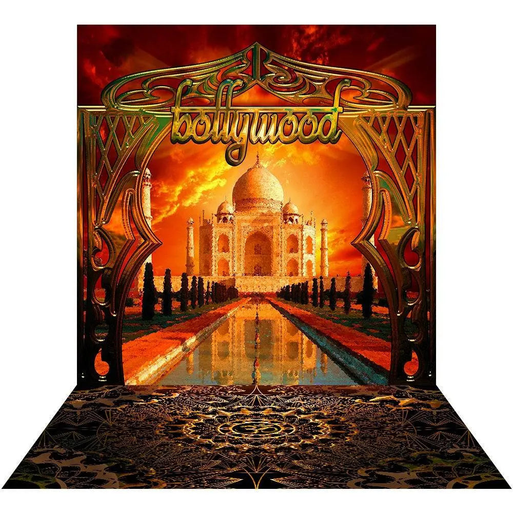 Bollywood Taj Mahal Photo Backdrop - Basic 8 x 16