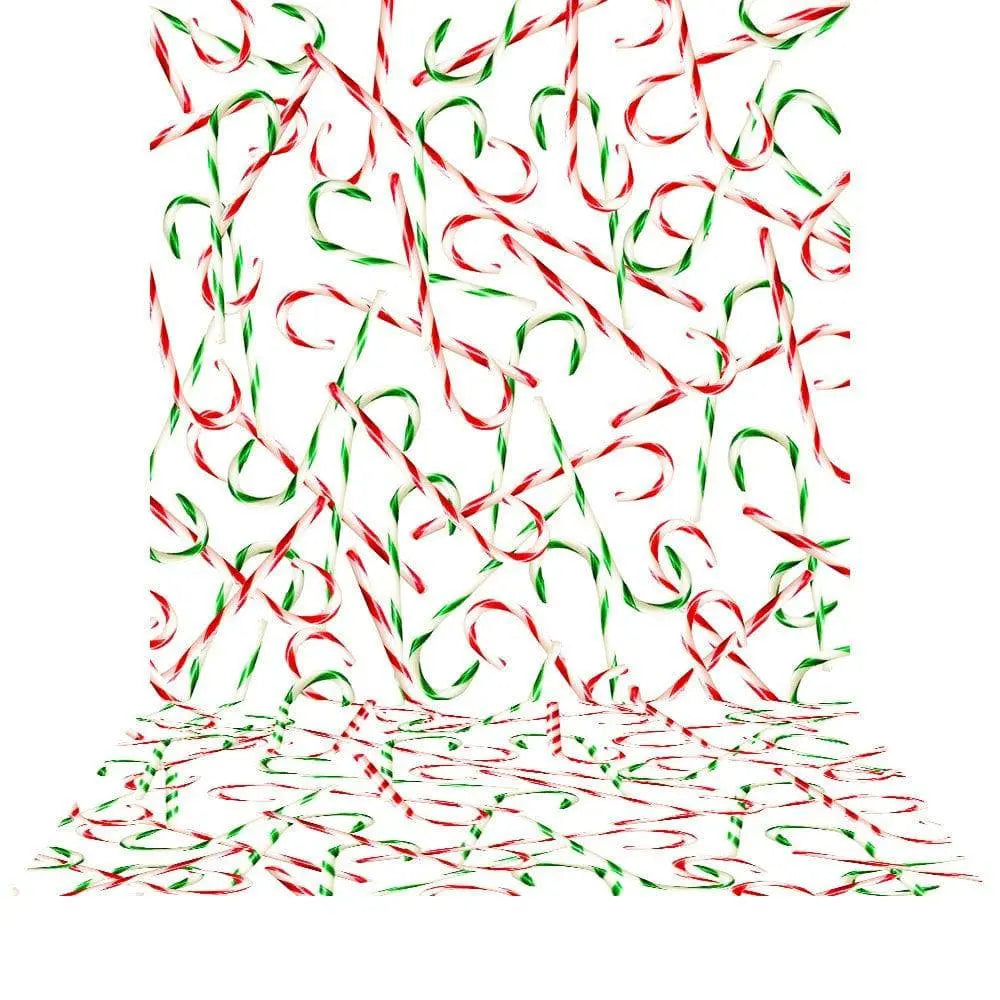 Peppermint Candy Cane Photo Backdrop - Basic 8  x 16