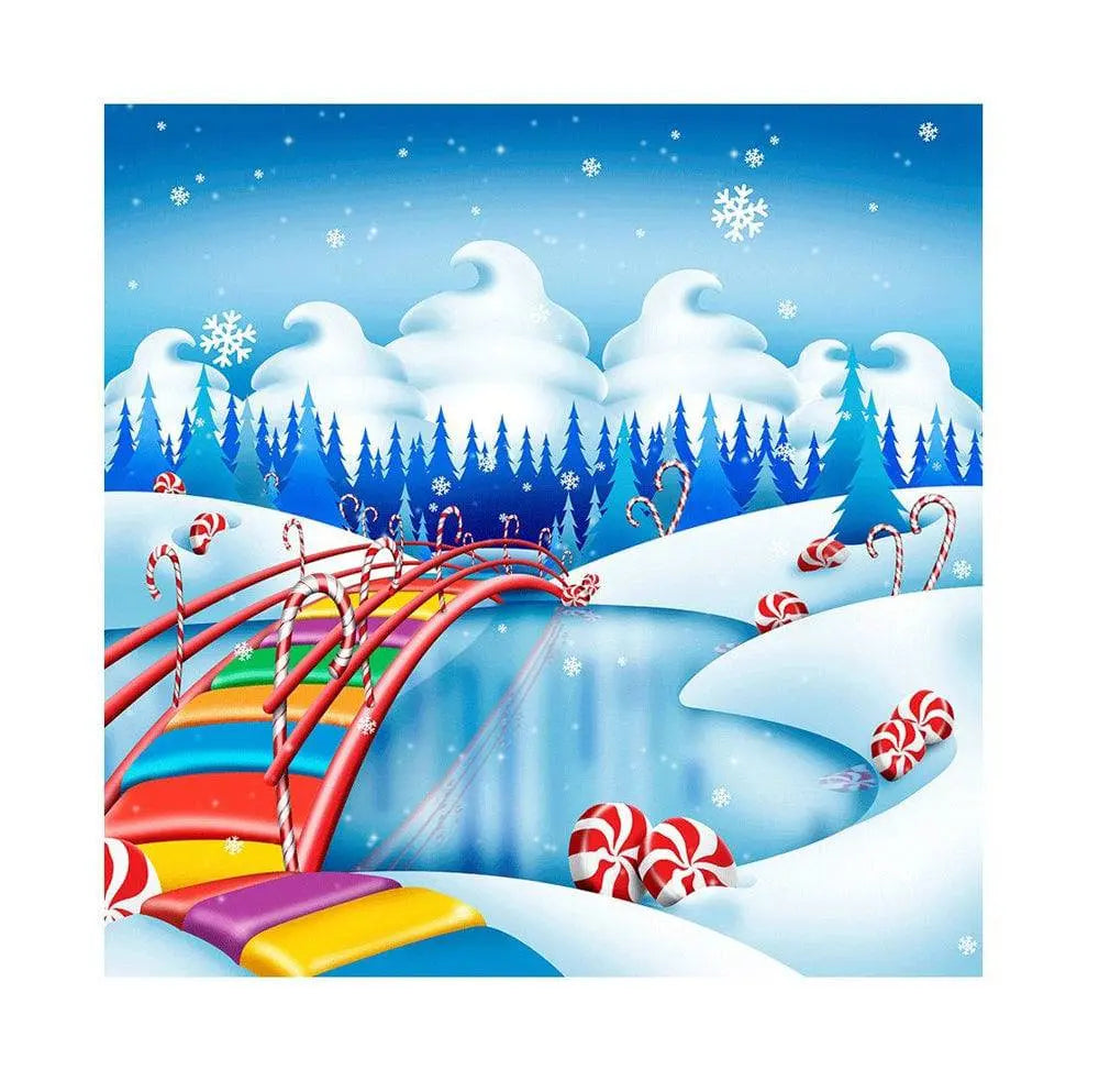 Candy Land Photography Backdrop - Basic 8 x 8