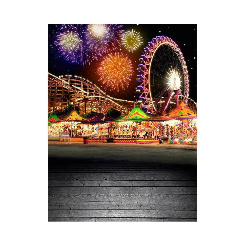 Carnival Fireworks Photo Backdrop - Basic 5.5  x 6.5