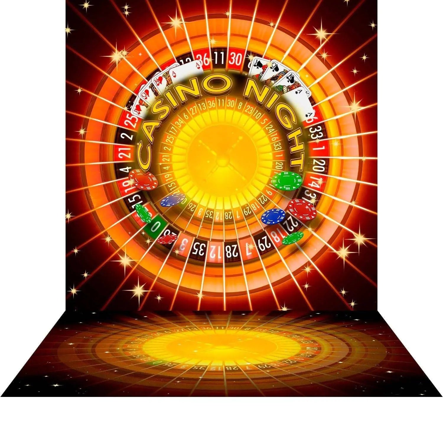 Casino Night Photography Backdrop