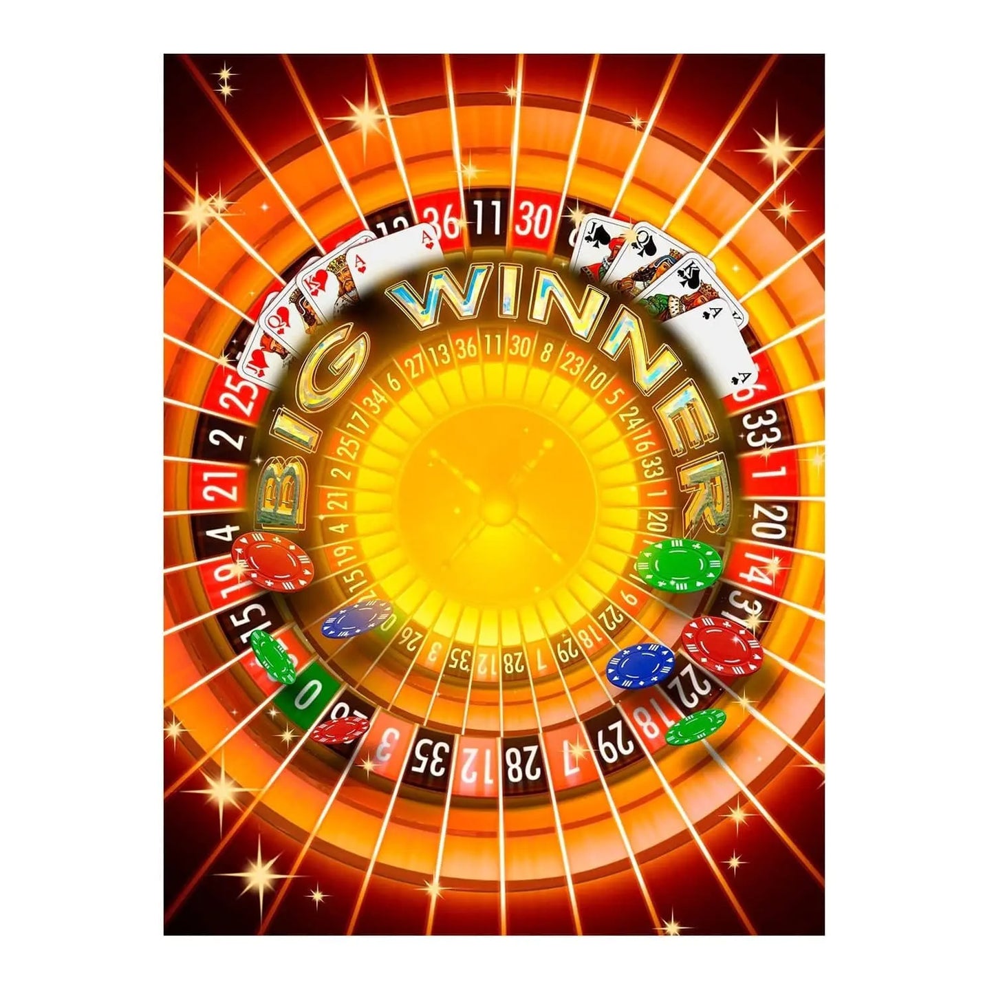 Casino Night Photography Backdrop - Pro 6  x 8