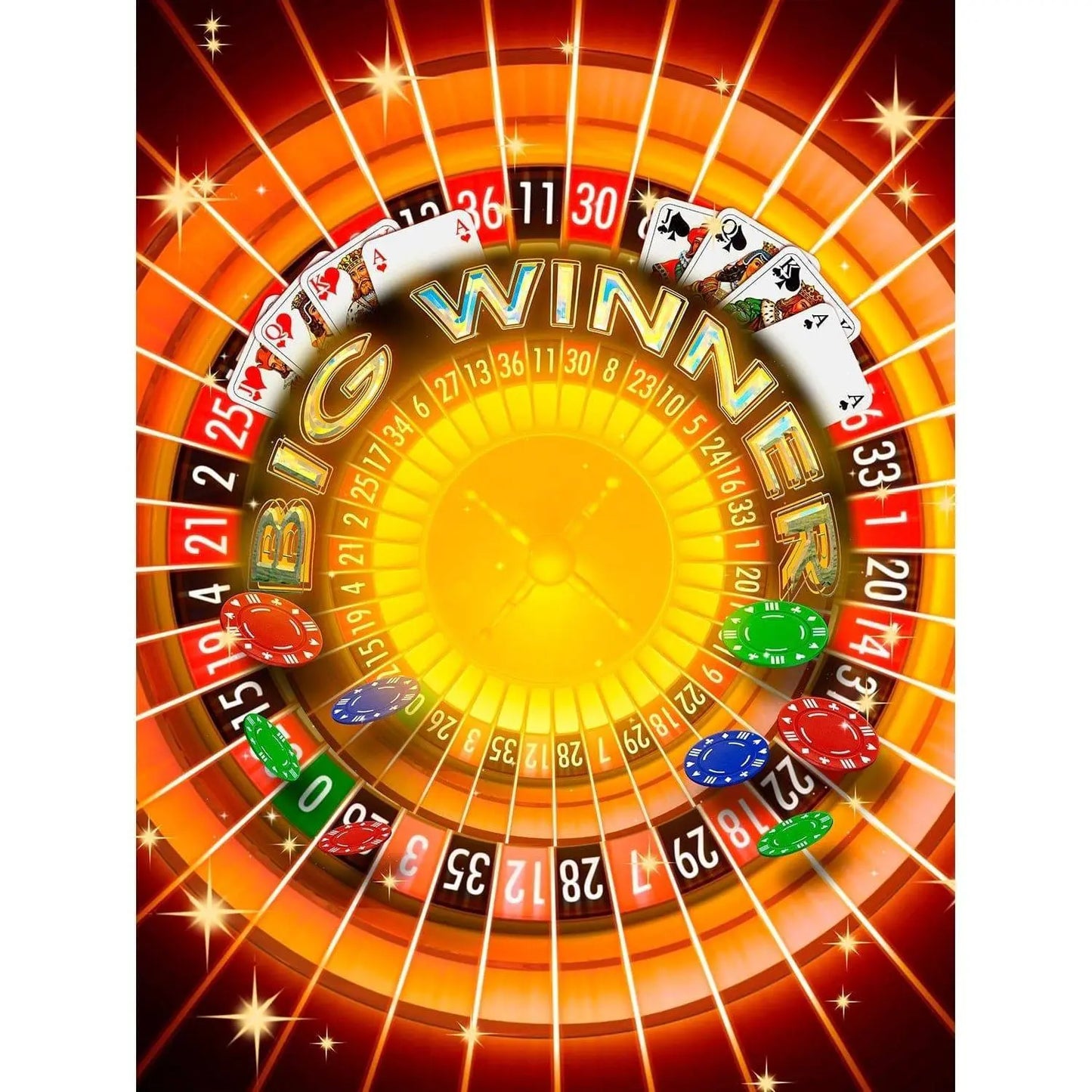 Casino Night Photography Backdrop - Pro 8  x 10