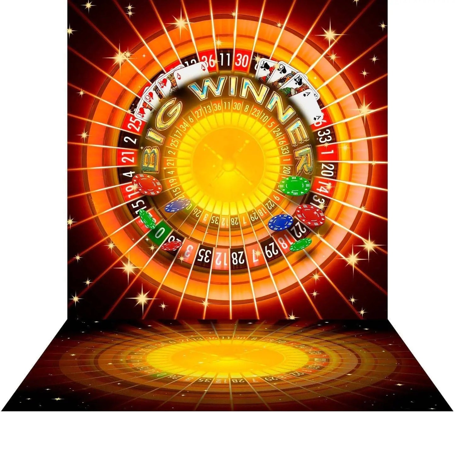 Casino Night Photography Backdrop - Pro 9  x 16