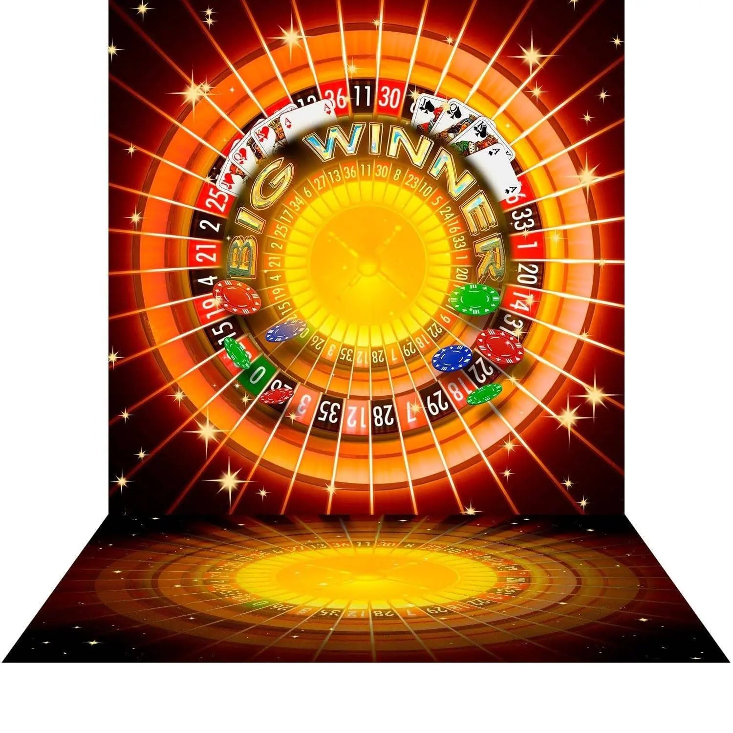 Casino Night Photography Backdrop - Pro 9  x 16