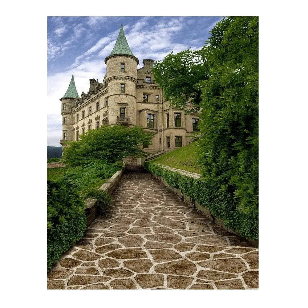 Stone Path to Castle Photo Backdrop - Pro 6  x 8
