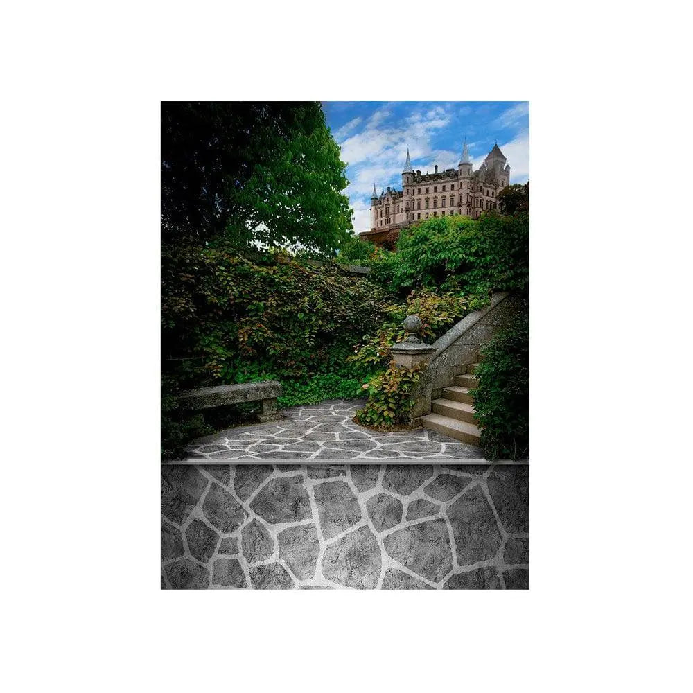 Castle Steps Photography Backdrop - Basic 4.4  x 5