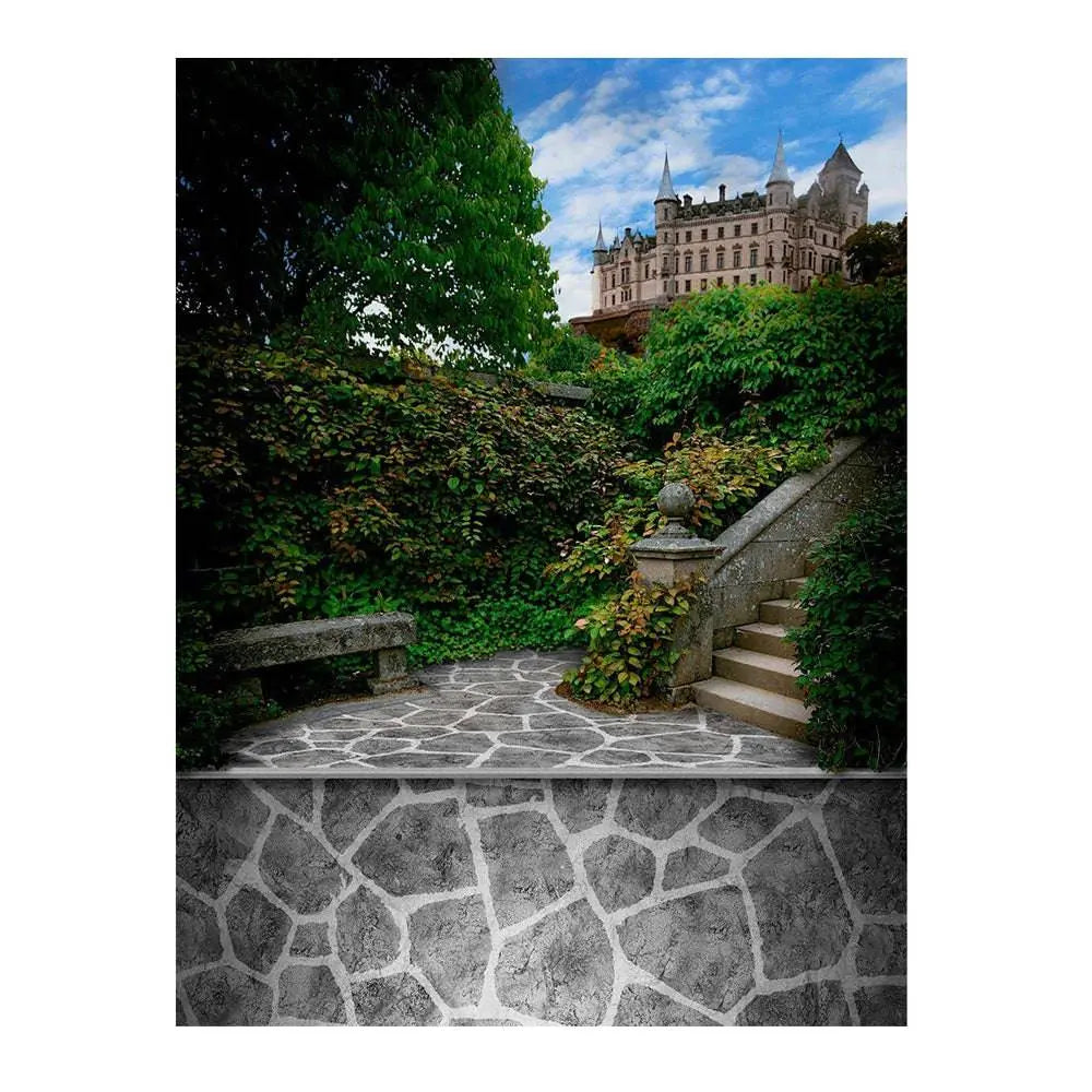 Castle Steps Photography Backdrop - Basic 6  x 8