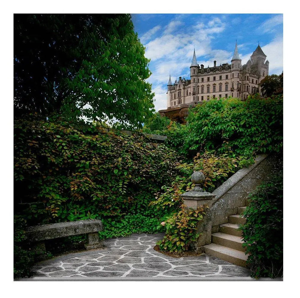 Castle Steps Photo Backdrop - Basic 8  x 8