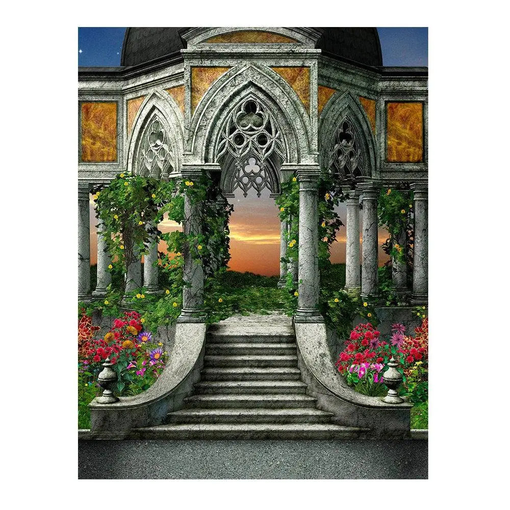 Glorious Gazebo Fairytale Photo Backdrop - Pro 6 x 8