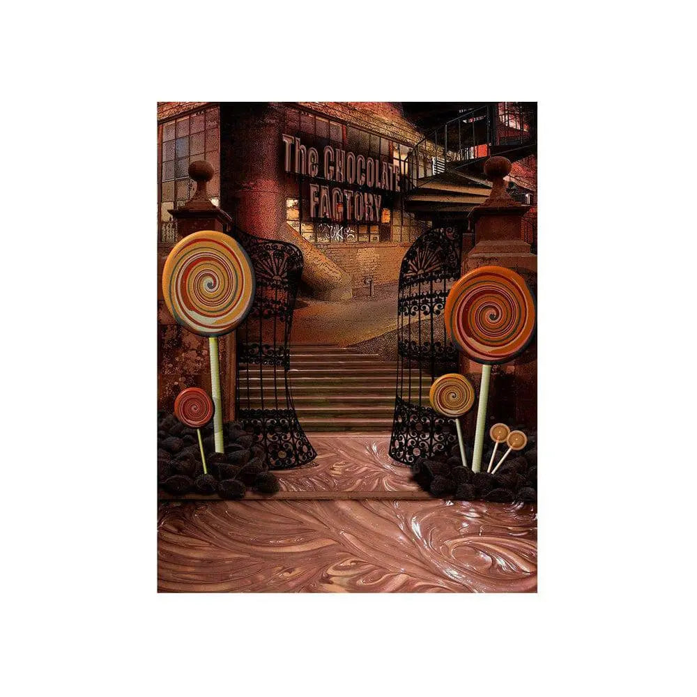 Chocolate Factory Photography Backdrop - Basic 4.4 x 5