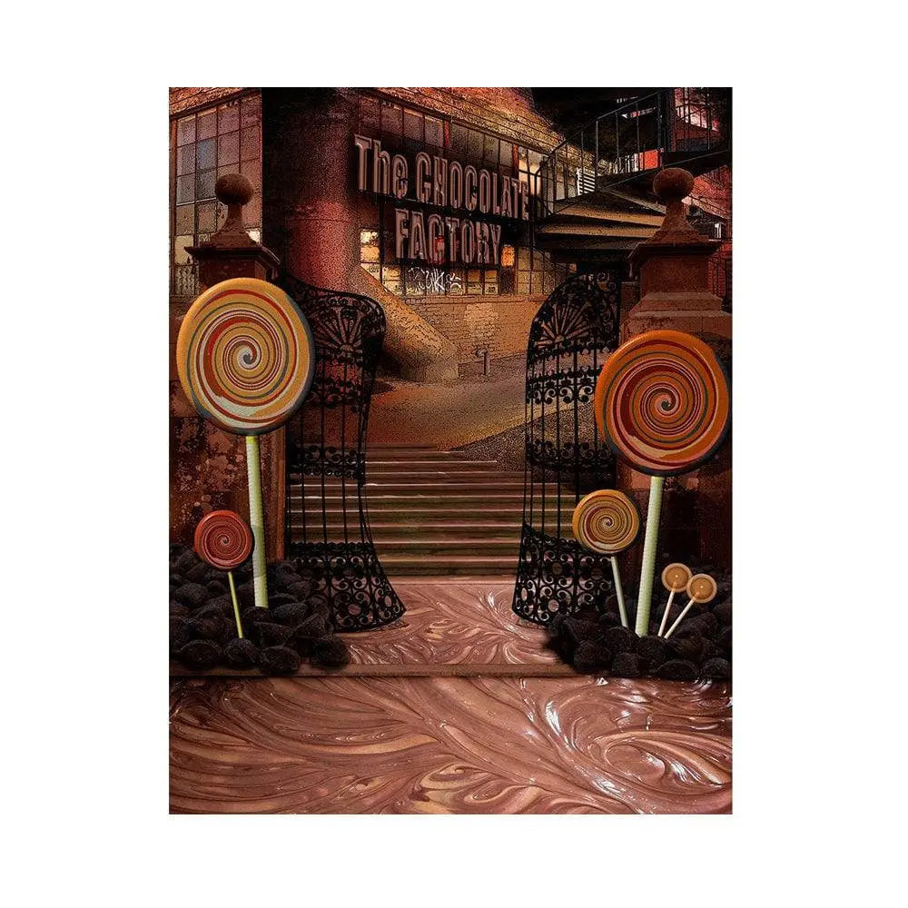 Chocolate Factory Photography Backdrop - Basic 5.5 x 6.5