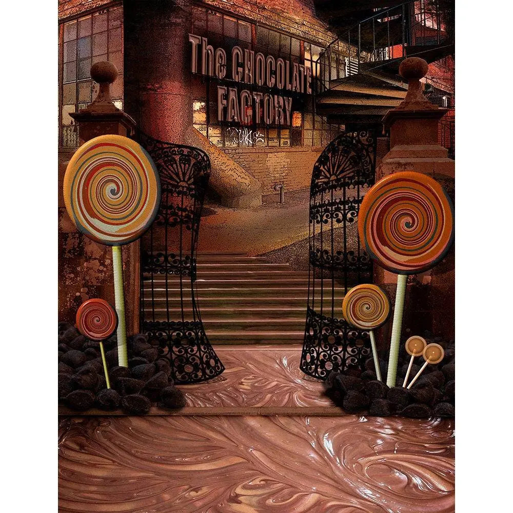 Chocolate Factory Photography Backdrop - Pro 8 x 10