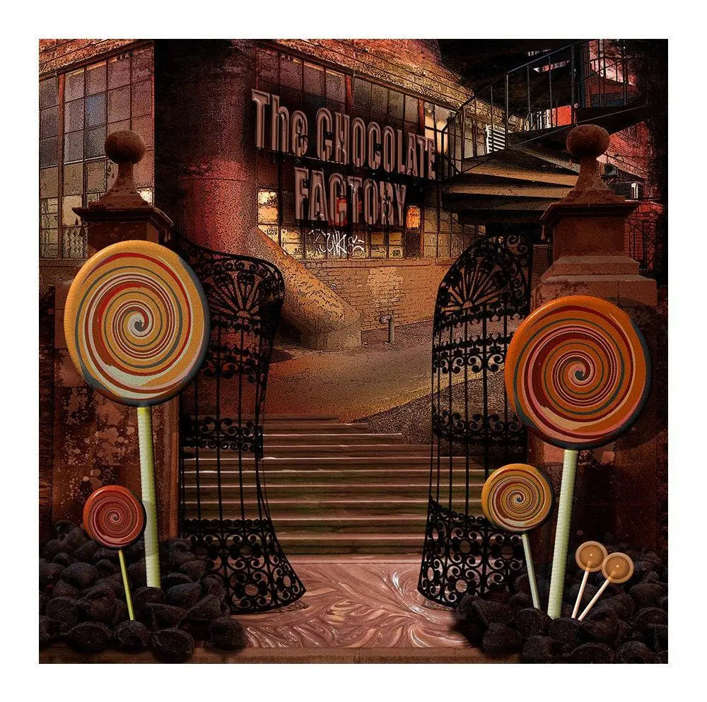 Chocolate Factory Photography Backdrop - Pro 8 x 8