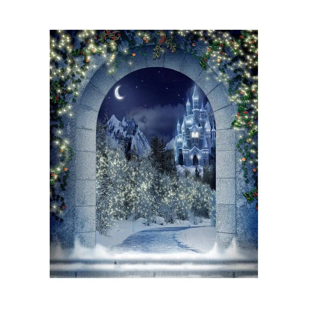Magical Christmas Kingdom Photo Backdrop - Basic 5.5 x 6.5