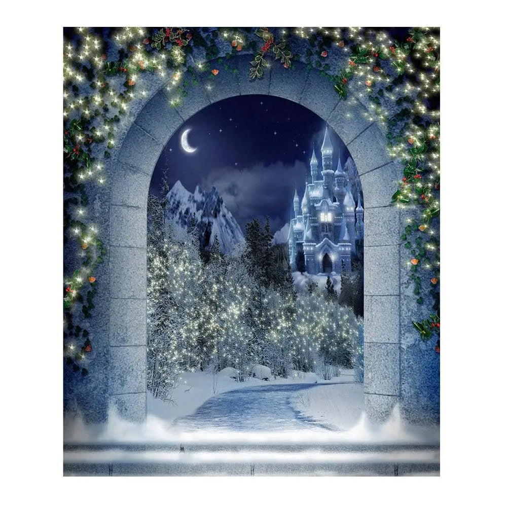 Magical Christmas Kingdom Photo Backdrop - Pro 6 x 8