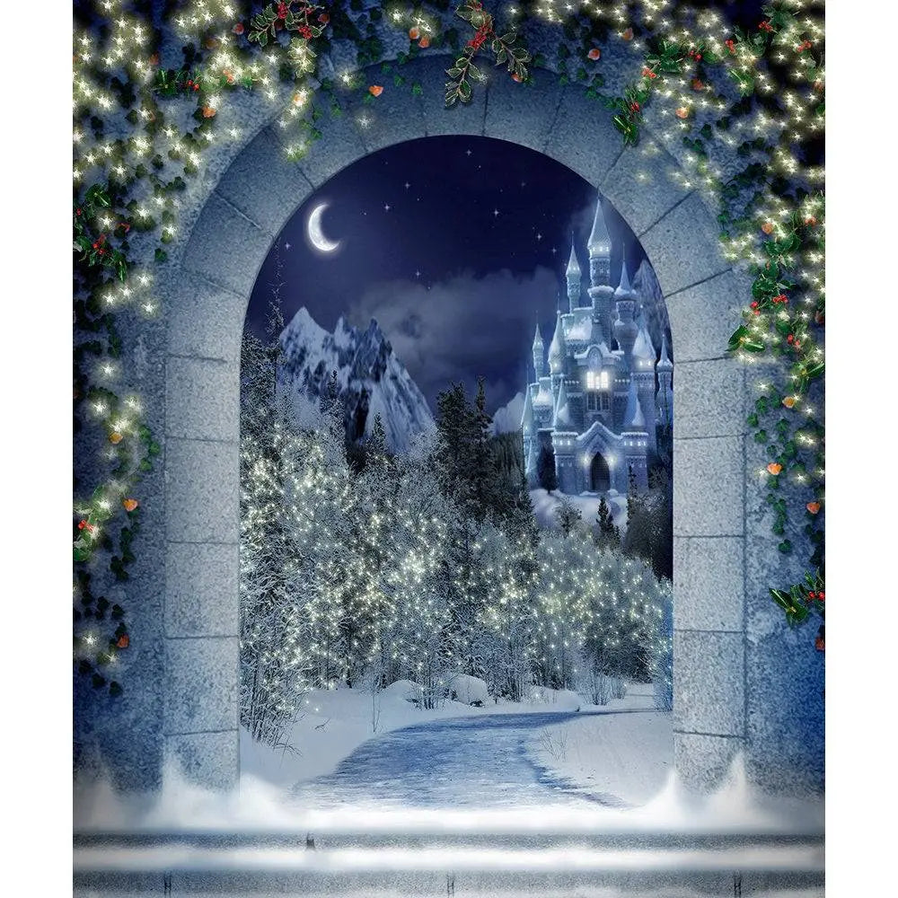 Magical Christmas Kingdom Photo Backdrop - Pro 8 x 10