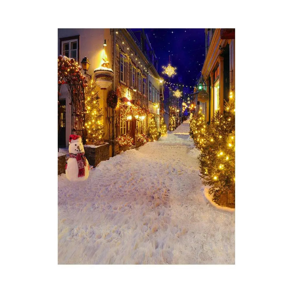 Christmas Village Reindeer Photography Backdrop - Basic 5.5 x 6.5