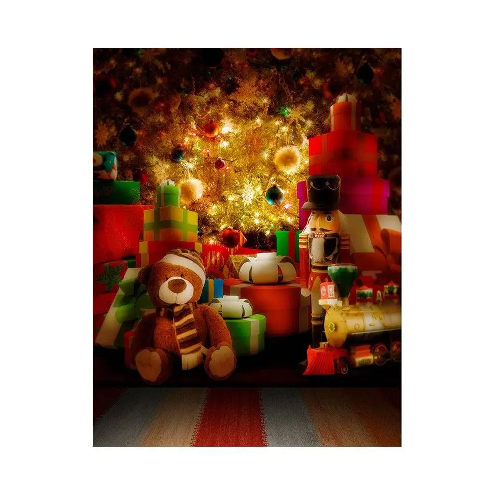 Toys Under The Christmas Tree Photo Backdrop - Basic 5.5  x 6.5
