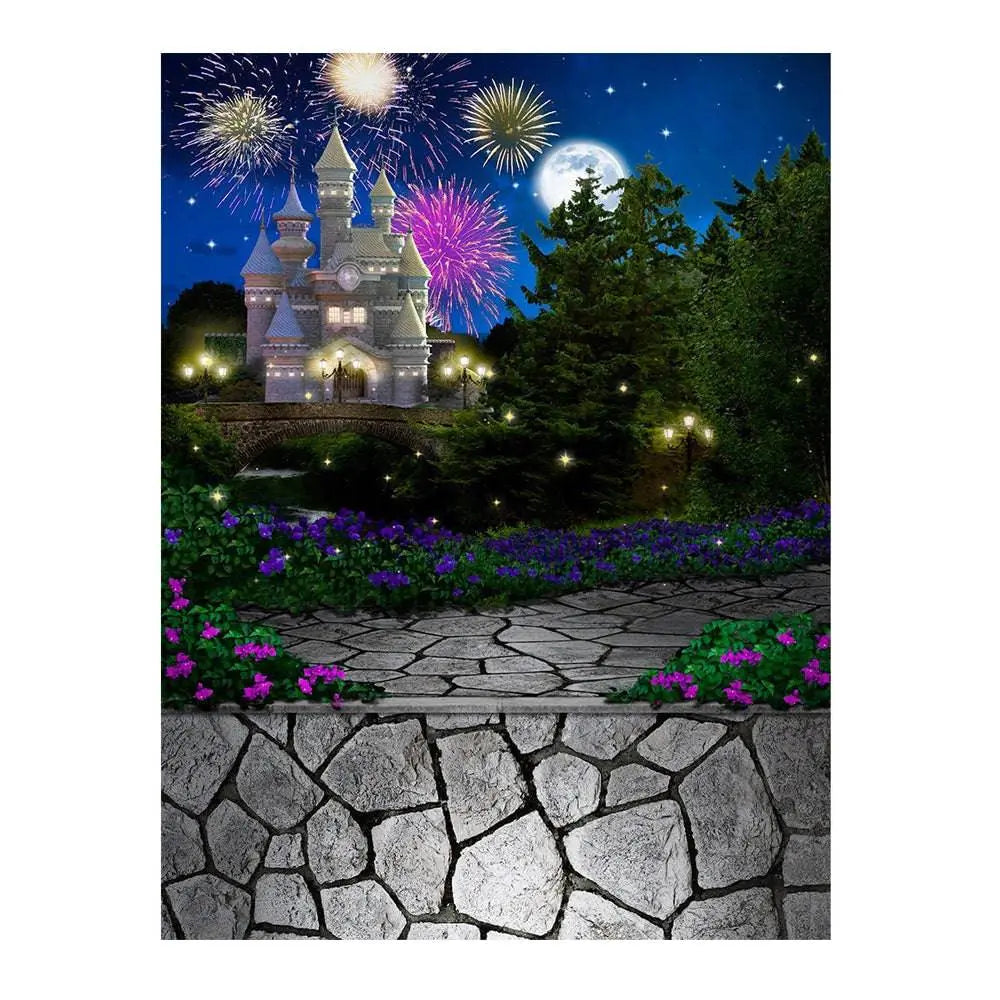 Magic Moment Castle Garden Photography Backdrop - Basic 6  x 8