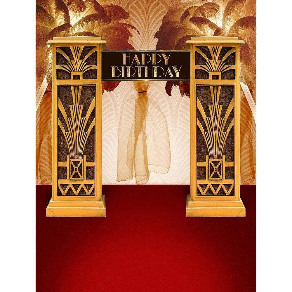 Custom Frond Arch Photo Backdrop - Basic 8 x 10