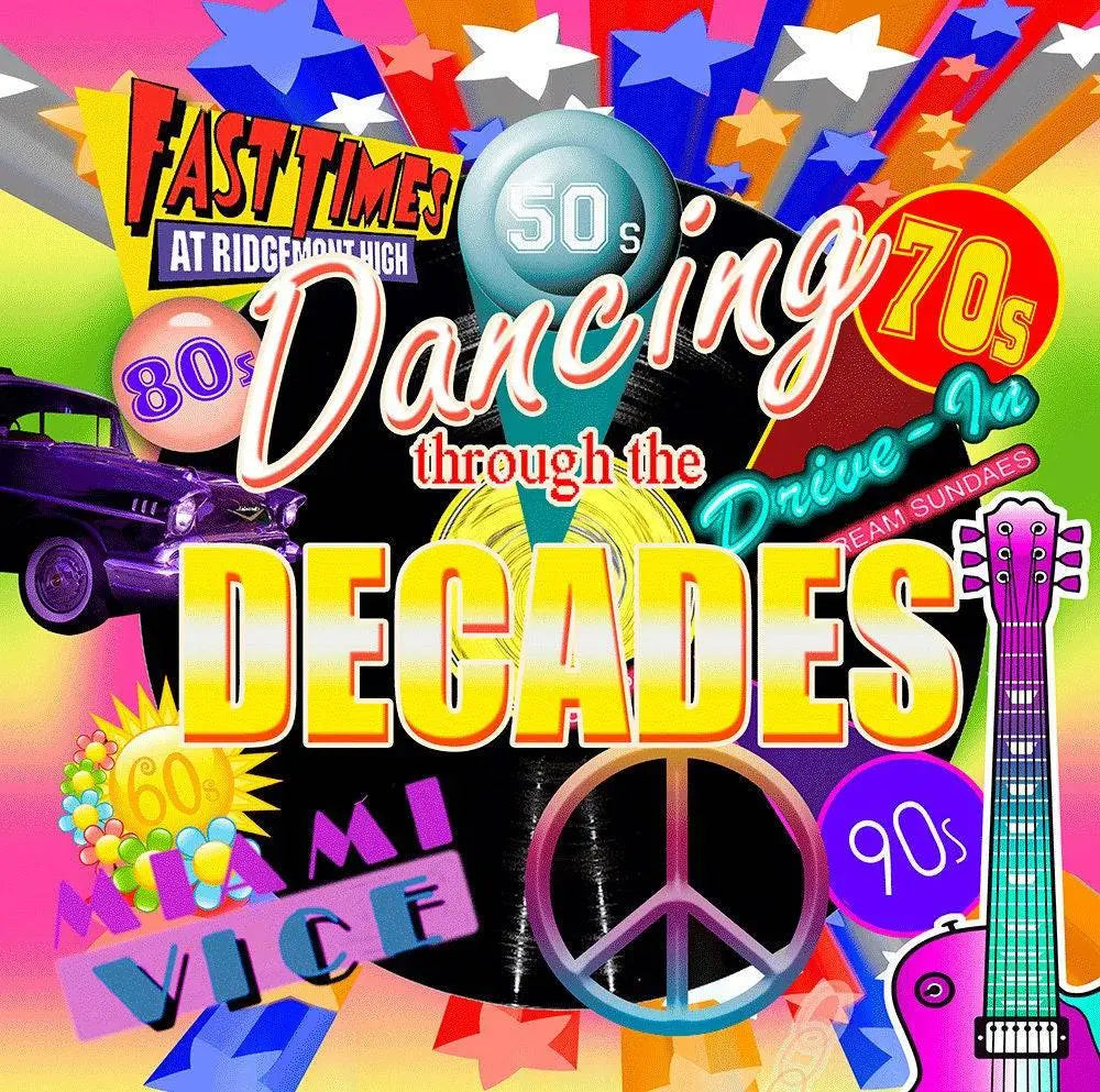 Dancing Through The Decades Photography Backdrop - Basic 10  x 8