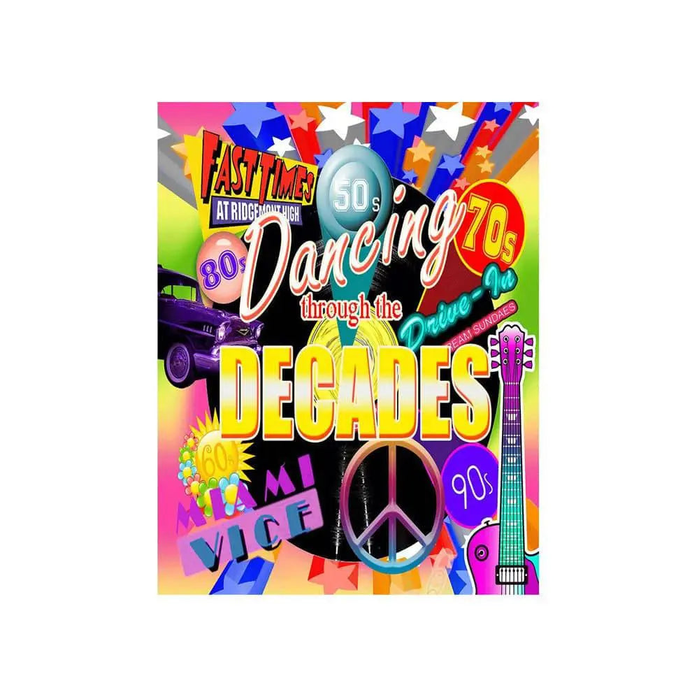 Dancing Through The Decades Photography Backdrop - Basic 4.4  x 5
