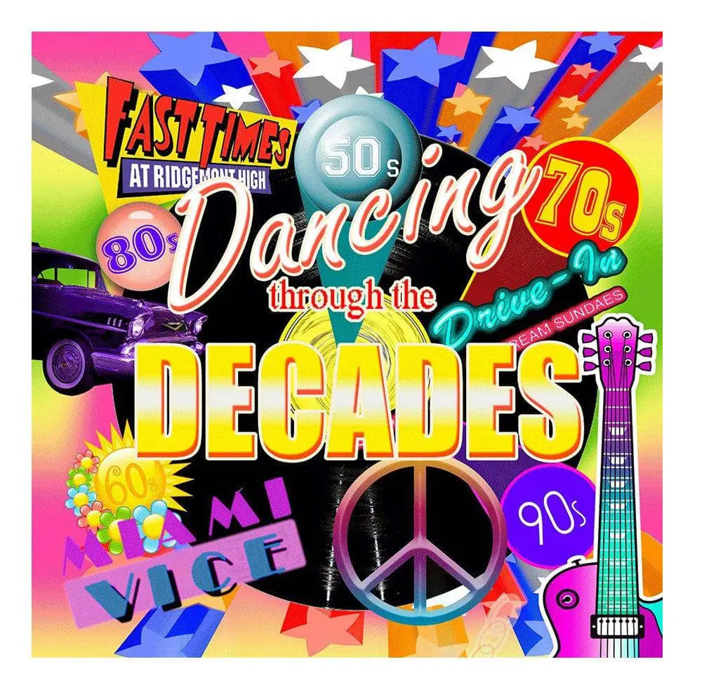 Dancing Through The Decades Photography Backdrop - Pro 8  x 8