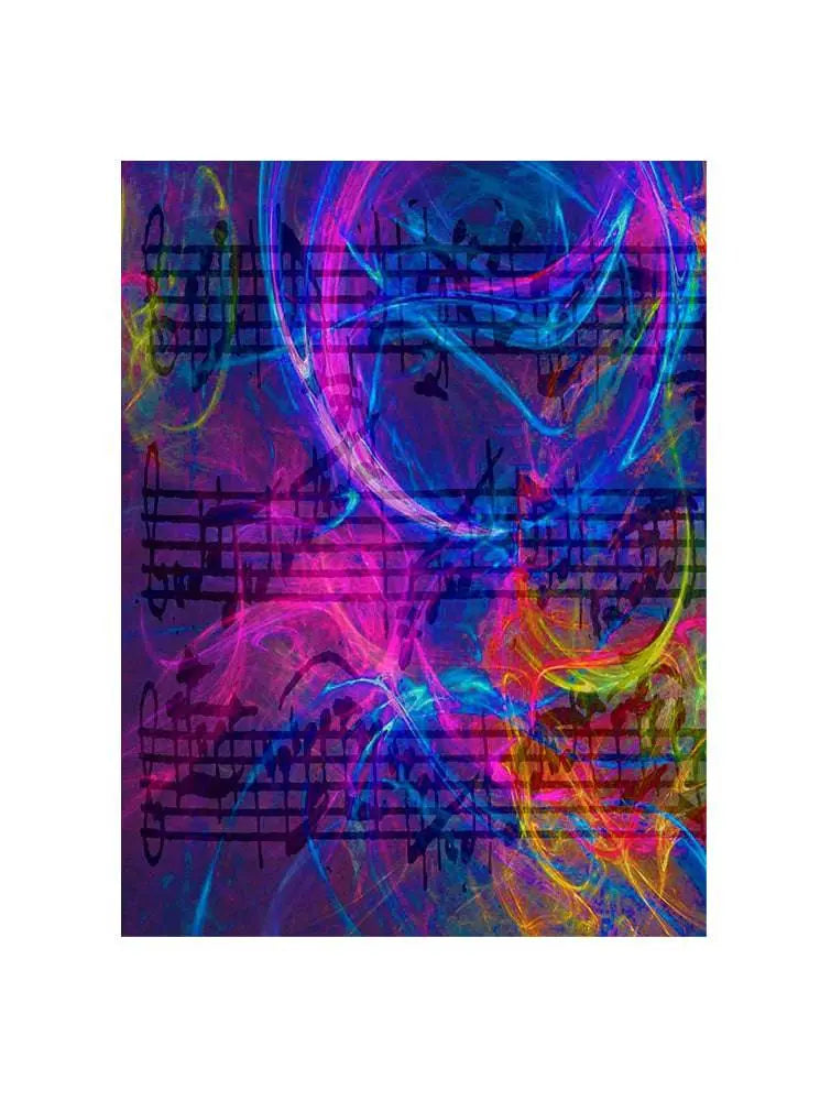 Musical Score Photo Backdrop Background  - Basic 4.4  x 5