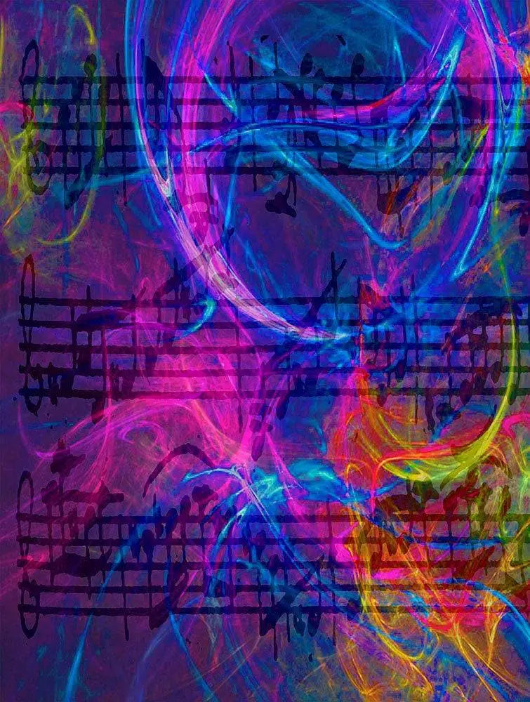 Musical Score Photo Backdrop - Basic 8  x 10