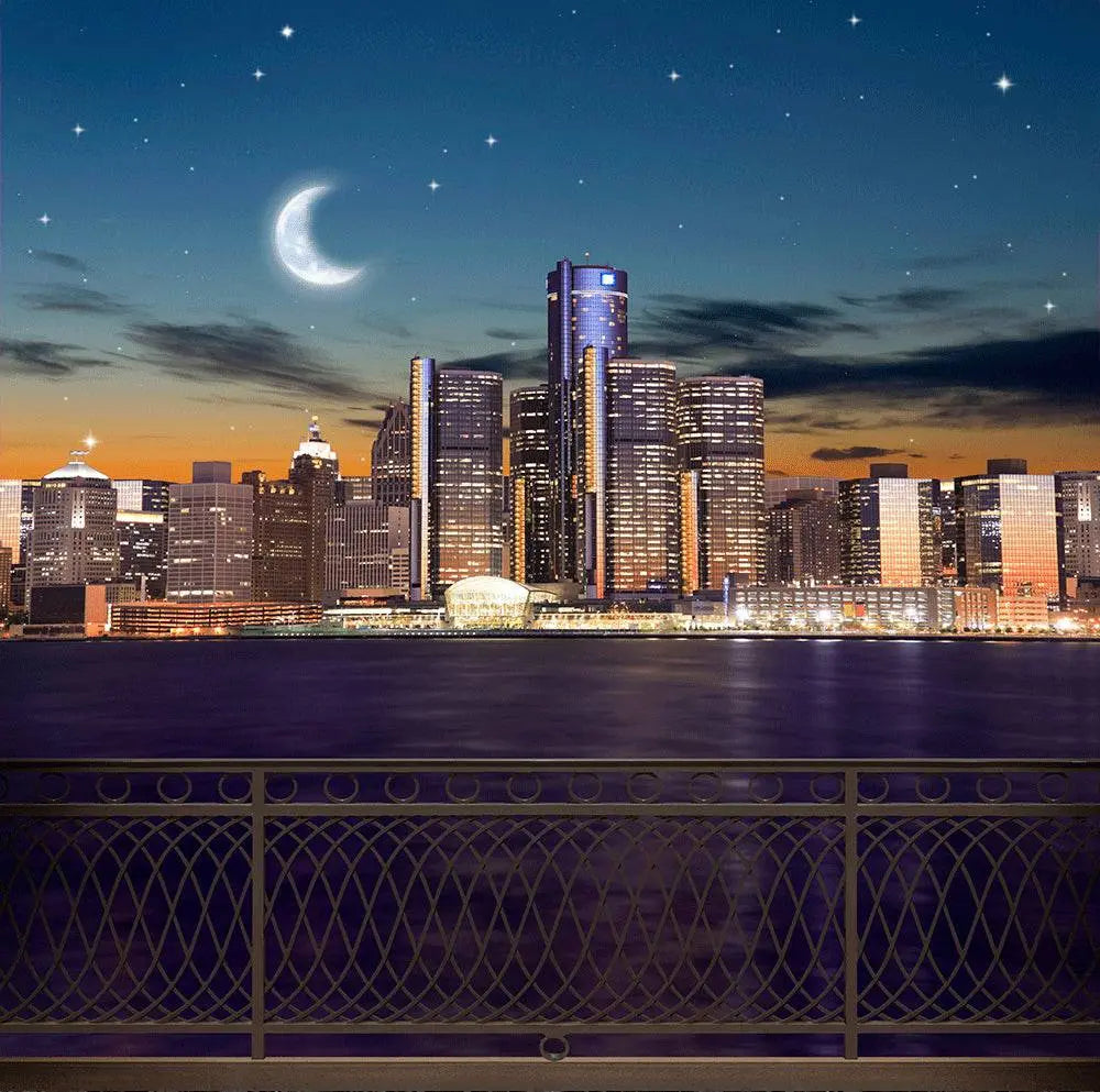 Detroit City Photography Backdrop - Pro 10  x 10