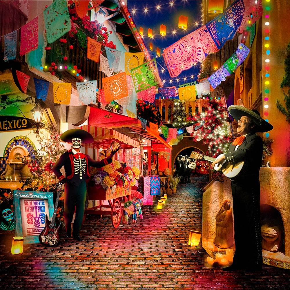 Dia De Muertos Photo Backdrop - Basic 10  x 8