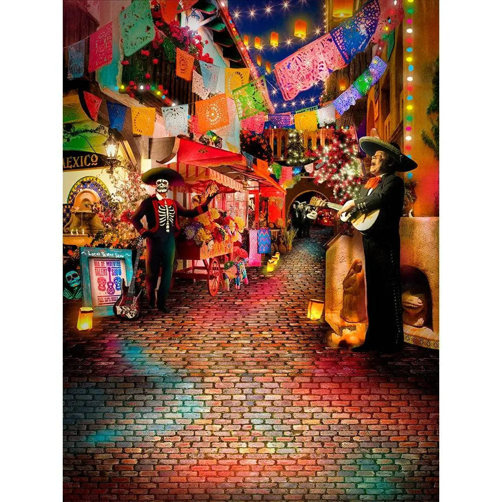 Dia De Muertos Photo Backdrop - Basic 8  x 10