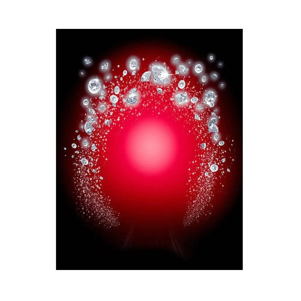 Diamond Arch On Red Photo Backdrop - Basic 5.5 x 6.5