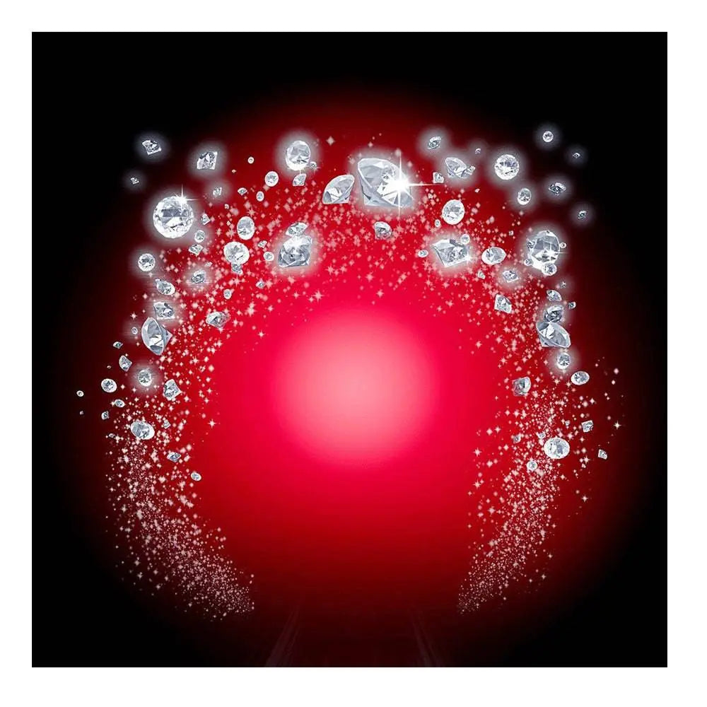 Diamond Arch On Red Photo Backdrop - Pro 8 x 8
