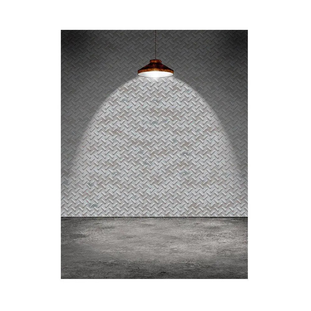 Diamond Plate Steel Photo Backdrop - Basic 5.5 x 6.5