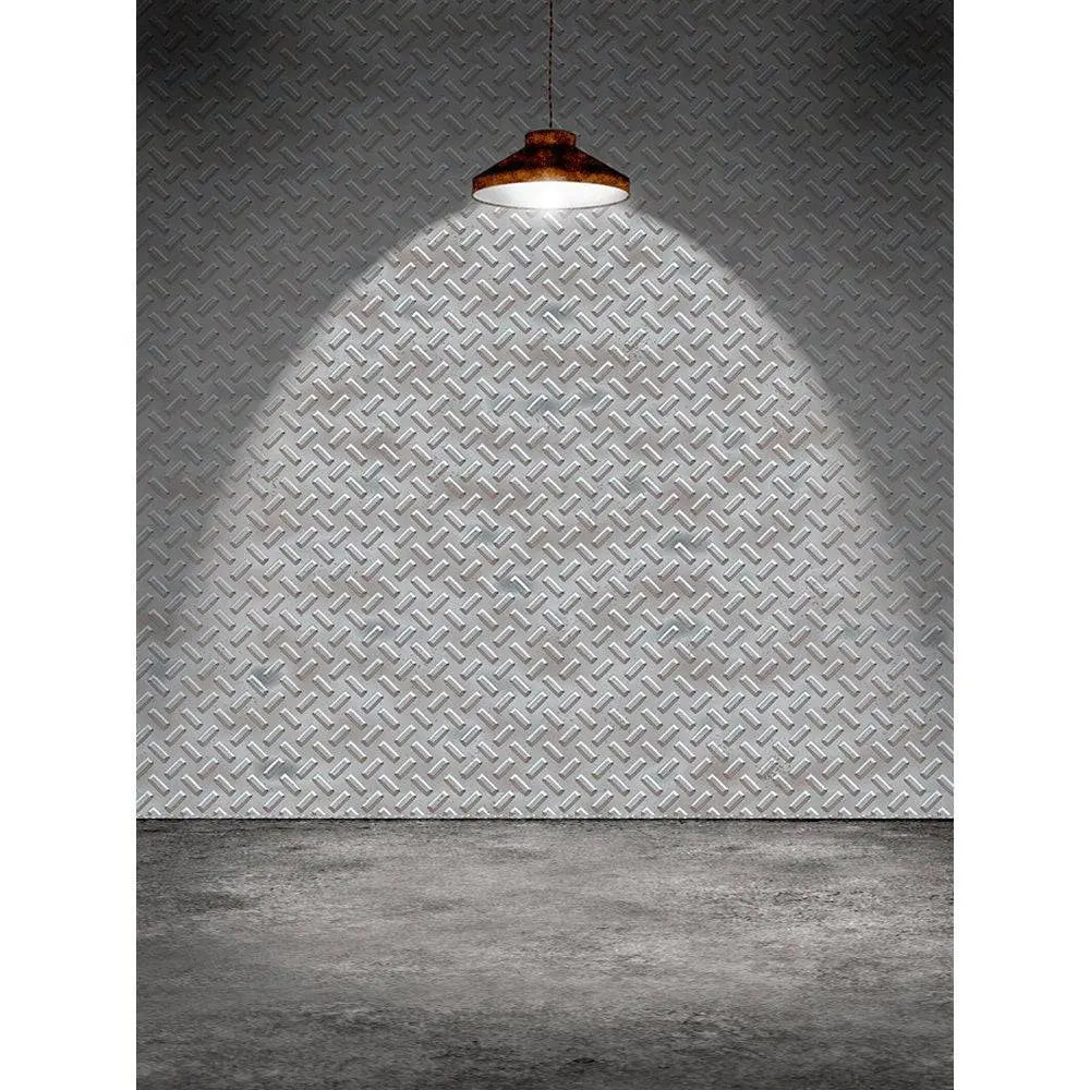 Diamond Plate Steel Photo Backdrop - Basic 8 x 10