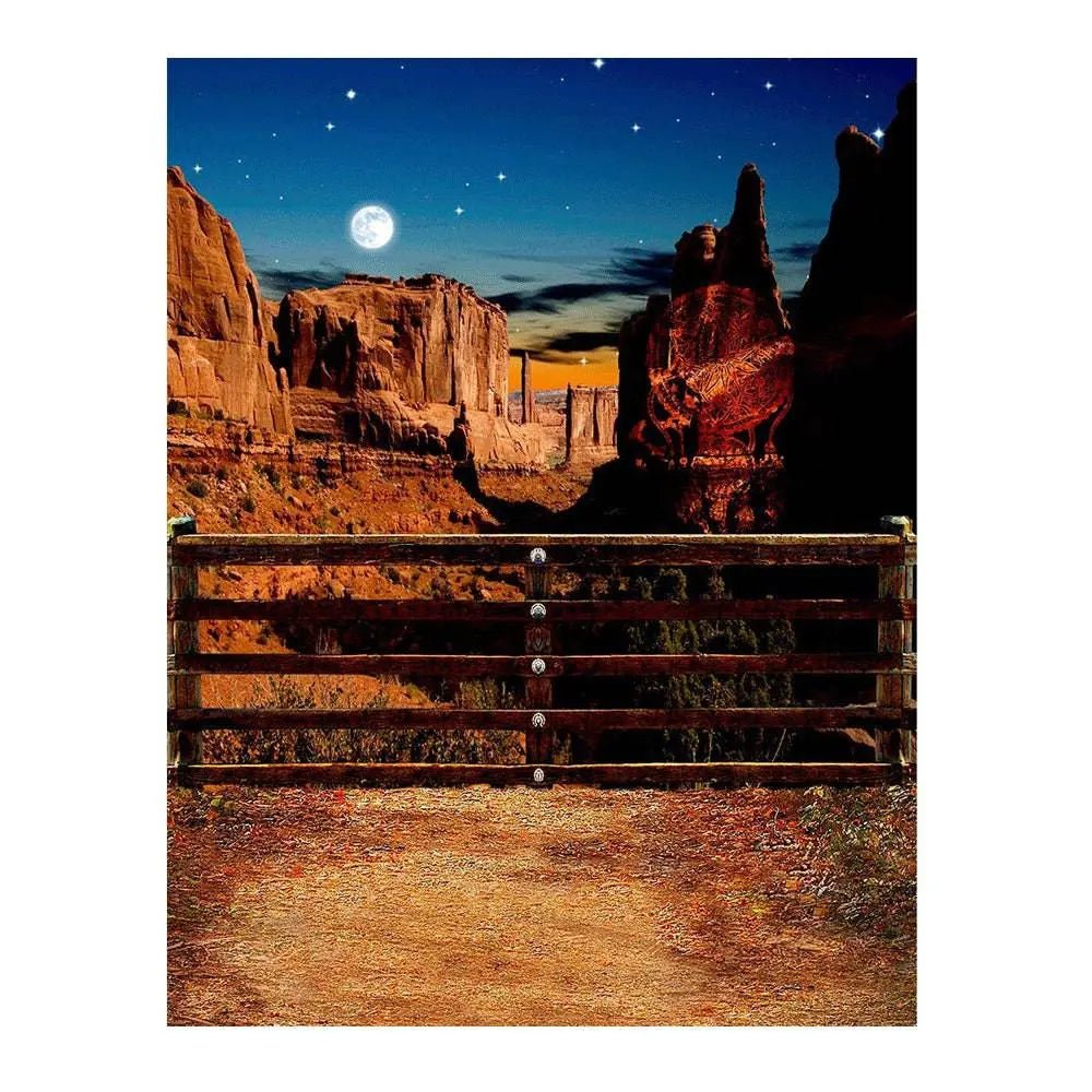 Western Desert Canyon Photo Backdrop - Pro 6 x 8