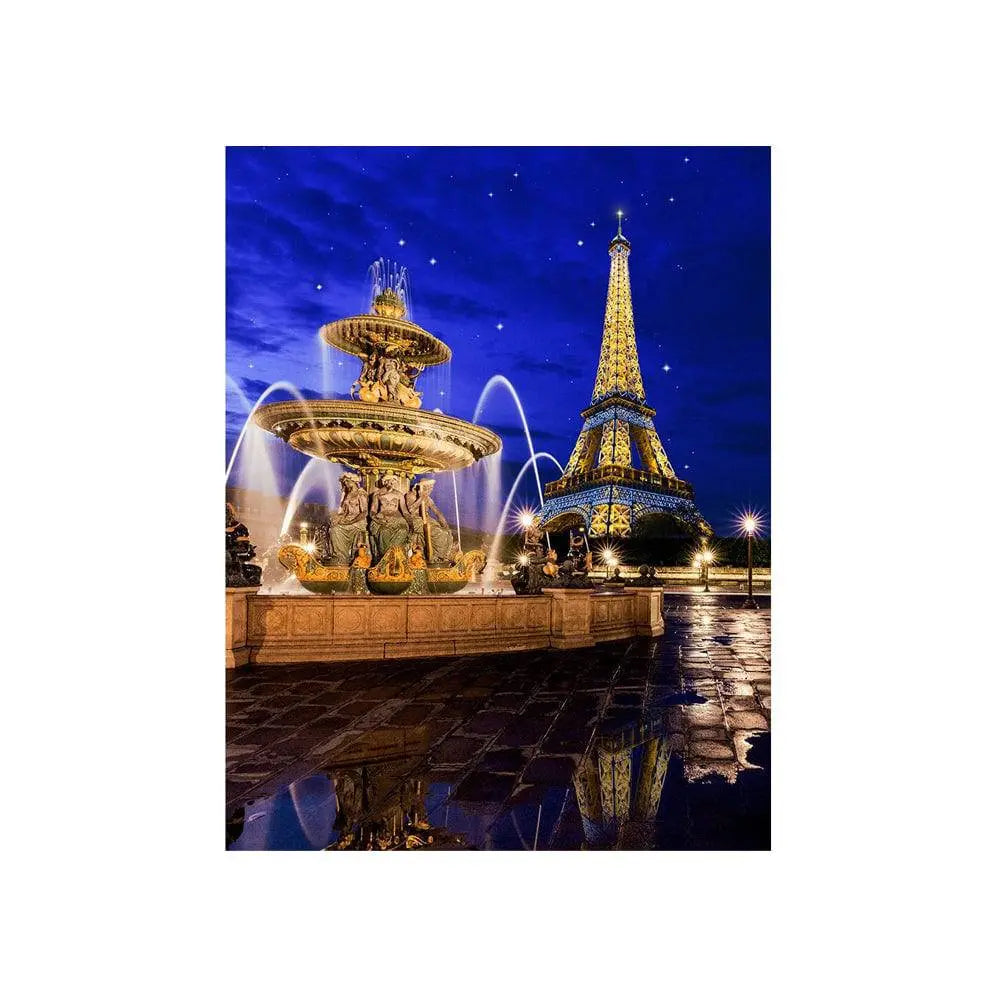 Eiffel Tower Paris Photography Backdrop Background - Basic 4.4 x 5