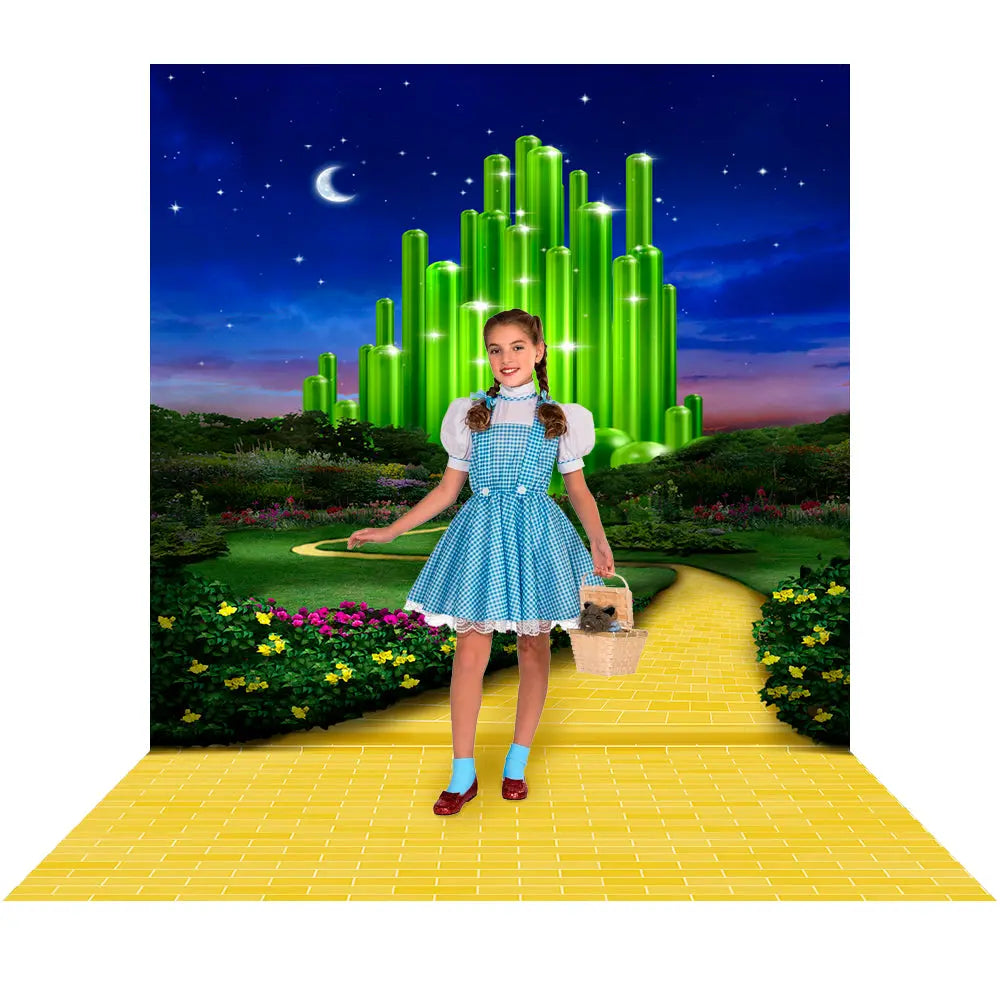 Emerald City Evening, Wizard of Oz Photo Backdrop Alba Backgrounds
