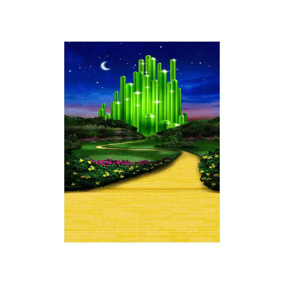 Emerald City Evening, Wizard of Oz Photo Backdrop - Basic 4.4 x 5
