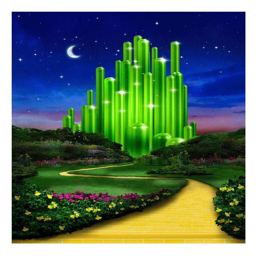 Emerald City Evening, Wizard of Oz Photo Backdrop - Basic 8 x 8